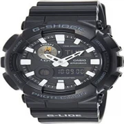 ساعة كاسيو الرجالية G-Shock XL Series اليابانية كوارتز بحزام من الراتنج ، أسود ، 29.4 (موديل: GAX100B-1A)