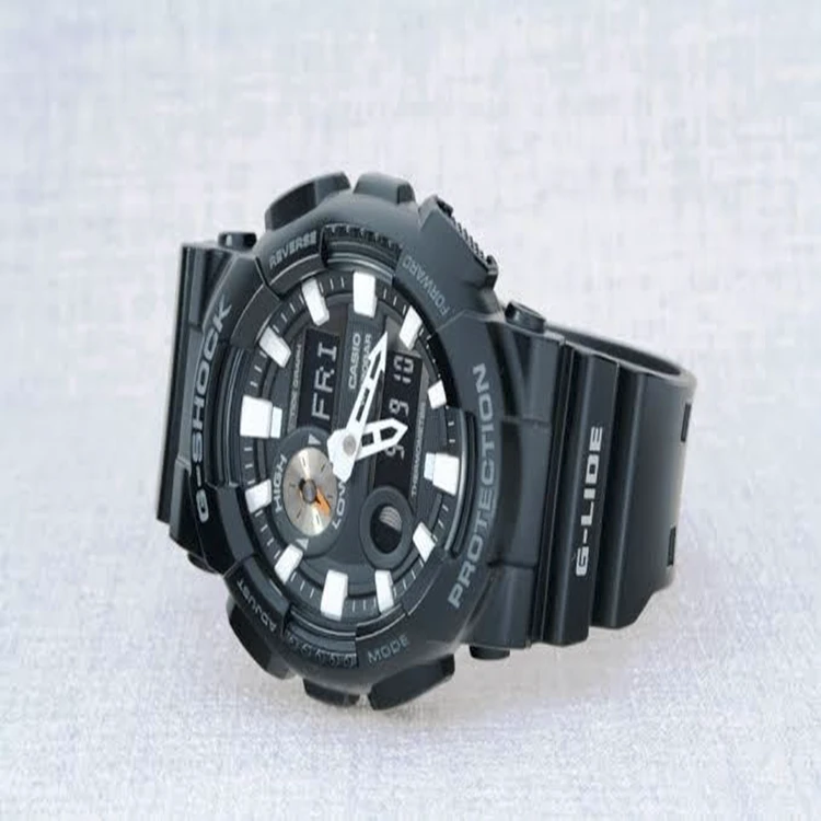 ساعة كاسيو الرجالية G-Shock XL Series اليابانية كوارتز بحزام من الراتنج ، أسود ، 29.4 (موديل: GAX100B-1A)